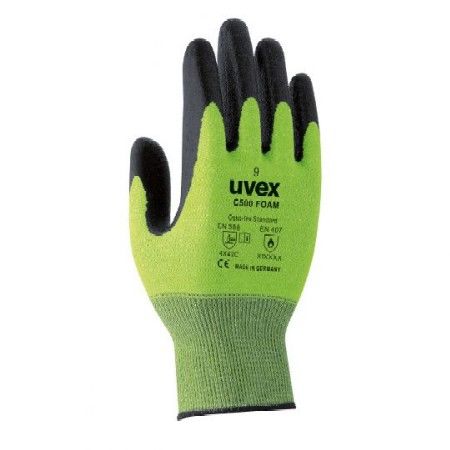 #1A Uvex 6631 Unipur Nylon Lined Pu Coat Grey Work Safety Gloves 